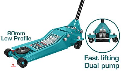 Γρύλος Ανύψωσης Τροχήλατος 3Τ Χαμηλού Προφίλ - TOTAL THT10834