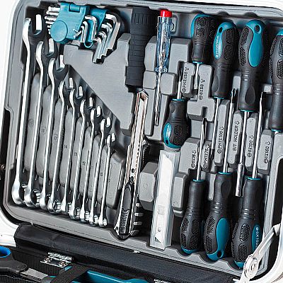 Σετ Εργαλείων 132 CR-V σε Τροχήλατη Βαλίτσα - BORMANN Pro BHT5210