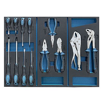 Εργαλειοφορέας με 6 Συρτάρια Πλαϊνό Ντουλάπι, 120 Εργαλεία, Ρόδες και Στοπ - BORMANN Pro BWR7600SET