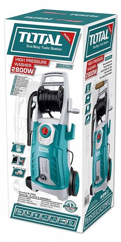 Πλυστικό Νερού Υψηλής Πίεσης 180 bar, 2800W - TOTAL TGT11266