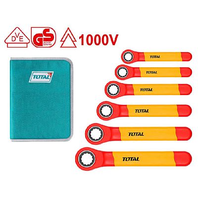 Σετ Πολύγωνα Ίσια Καστάνιας 1000V VDE 6TΕΜ - TOTAL THKISPA0603