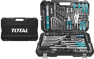 Επαγγελματική Εργαλειοθήκη με 142 Εργαλεία - TOTAL THKTHP21426