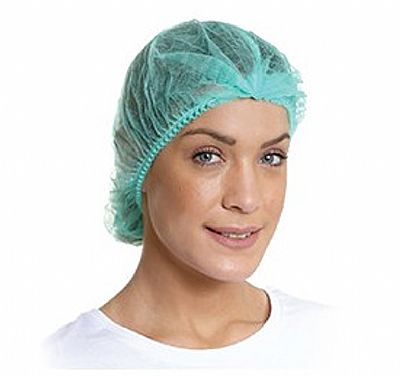 Σκουφάκια μιας χρήσης τύπου ''Ακορντεόν'' Πράσινο Χρώμα, 100τμχ.