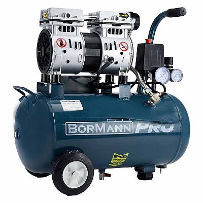 Αεροσυμπιεστής Oil-Less 0.75hp/25lt - BORMANN Pro BAT5080