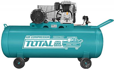 Αεροσυμπιεστής 200Lt με Ιμάντα - TOTAL TC1402002