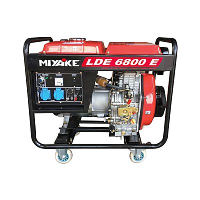 Ηλεκτροπαράγωγα Ζεύγη Πετρελαίου 6.8kVA Ανοιχτού Τύπου 220V - MIYAKE (LDE 6800E)