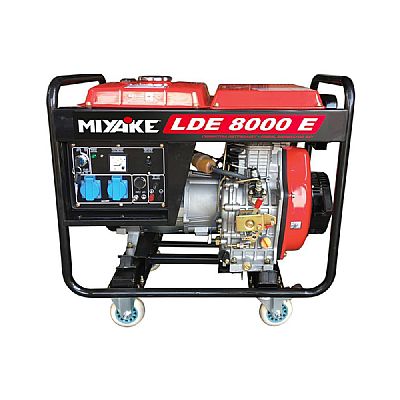 Ηλεκτροπαράγωγα Ζεύγη Πετρελαίου 8kVA Ανοιχτού Τύπου 220V - MIYAKE (LDE 8000E)