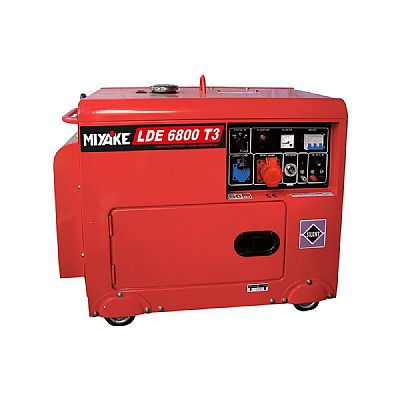 Ηλεκτροπαράγωγα Ζεύγη Πετρελαίου 6.8kVA Κλειστού Τύπου 380V - MIYAKE (LDE 6800T3)