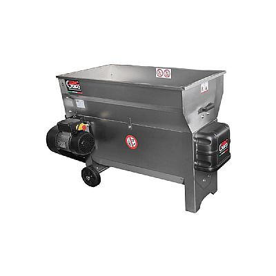 Σπαστήρας Σταφυλιών Ηλεκτρικός, Πλήρως Ανοξείδωτος, με Διαχωριστήρα και Αντλία 3Hp/220V, 104 x 55cm - GRIFO 135113