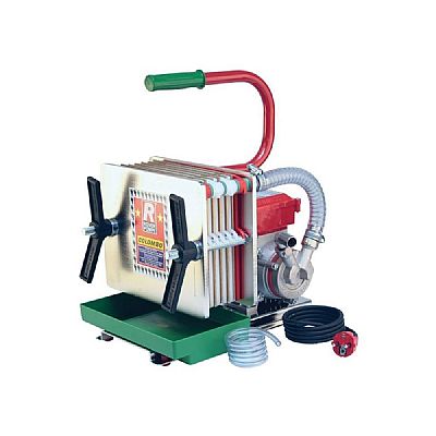 Ηλεκτρικό Φίλτρο Κρασιού με Ανοξείδωτή Αντλία και 6 Πλάκες - ROVER COLOMBO 6 INOX