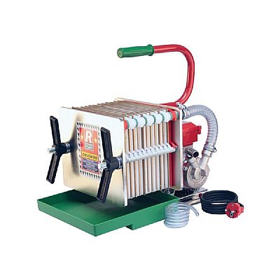 Ηλεκτρικό Φίλτρο Κρασιού με Ανοξείδωτή Αντλία και 12 Πλάκες - ROVER COLOMBO 12 INOX