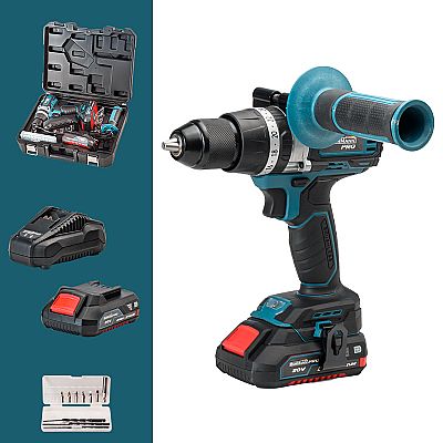 Δραπανοκατσάβιδο Κρουστικό με 2 Μπαταρίες BRUSHLESS 20V - BORMANN PRO BBP5140