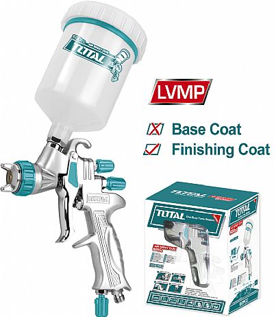 Πιστόλι Βαφής Επαγγελματικό 2 bar, ʼνω Δοχείο (Ειδικό για βαφή Αυτοκινήτου) - TOTAL TAT10605