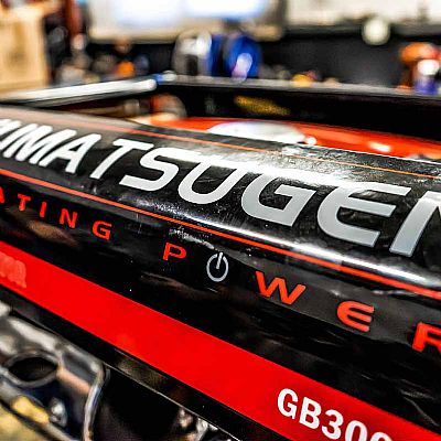 Γεννήτρια Βενζίνης Τροχήλατη με Μίζα 3.5kVA 208cc - KUMATSUGEN GB3000