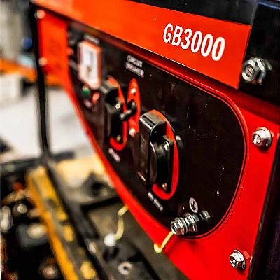 Γεννήτρια Βενζίνης Τροχήλατη με Μίζα 3.5kVA 208cc - KUMATSUGEN GB3000