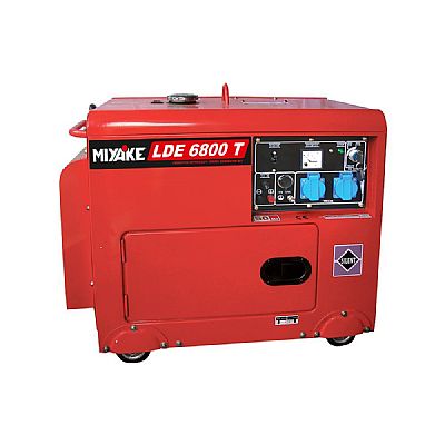 Ηλεκτροπαράγωγο Ζεύγος Πετρελαίου 6.8kVA / 10 HP Κλειστού Τύπου 220V - MIYAKE (LDE 6800T)