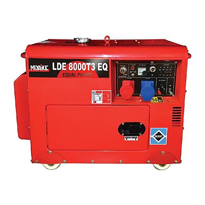 Ηλεκτροπαράγωγο Ζεύγος Πετρελαίου 8kVA / 12 HP Κλειστού Τύπου 380V - MIYAKE (LDE 8000T3 EQ)