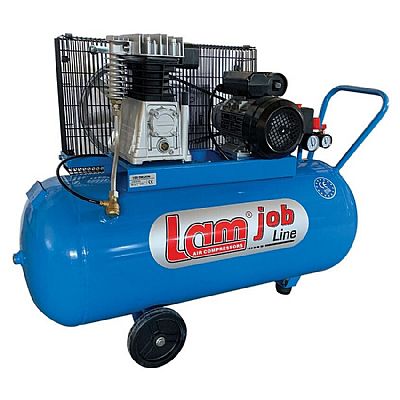 Αεροσυμπιεστής ΤΡΟΧΗΛΑΤΟΣ 100L / 2HP με ΙΜΑΝΤΑ ΔΙΚΥΛΙΝΔΡΟΣ - LAM (100/2M/JOB)