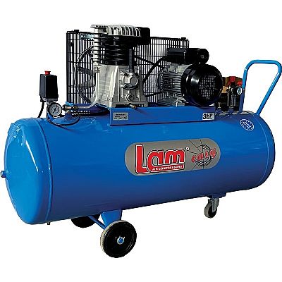 Αεροσυμπιεστής ΤΡΟΧΗΛΑΤΟΣ 150L / 3HP με ΙΜΑΝΤΑ ΔΙΚΥΛΙΝΔΡΟΣ - LAM (150/3M/EASY)