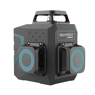 Αλφάδι Αυτορρυθμιζόμενο Γραμμικό Λέιζερ, Πράσινης Δέσμης, 3*360°,12 Γραμμές - BORMANN Pro BDM6900