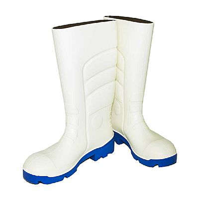 Μπότες Ψηλές Λευκές PU